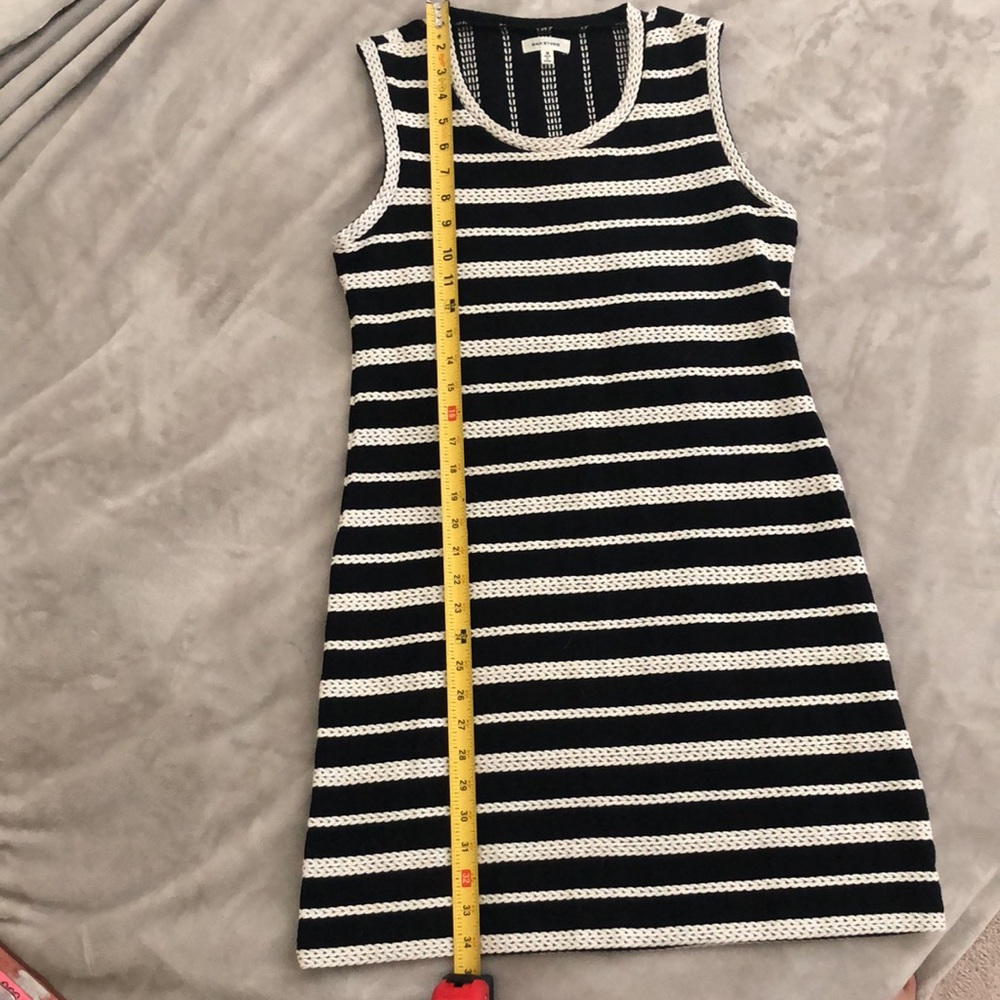 Max Studio Dress Black/Cream Knit Lines - Medium - Picture 9 of 13